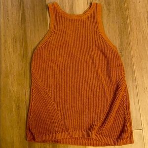 Burnt Orange Knitted Tank